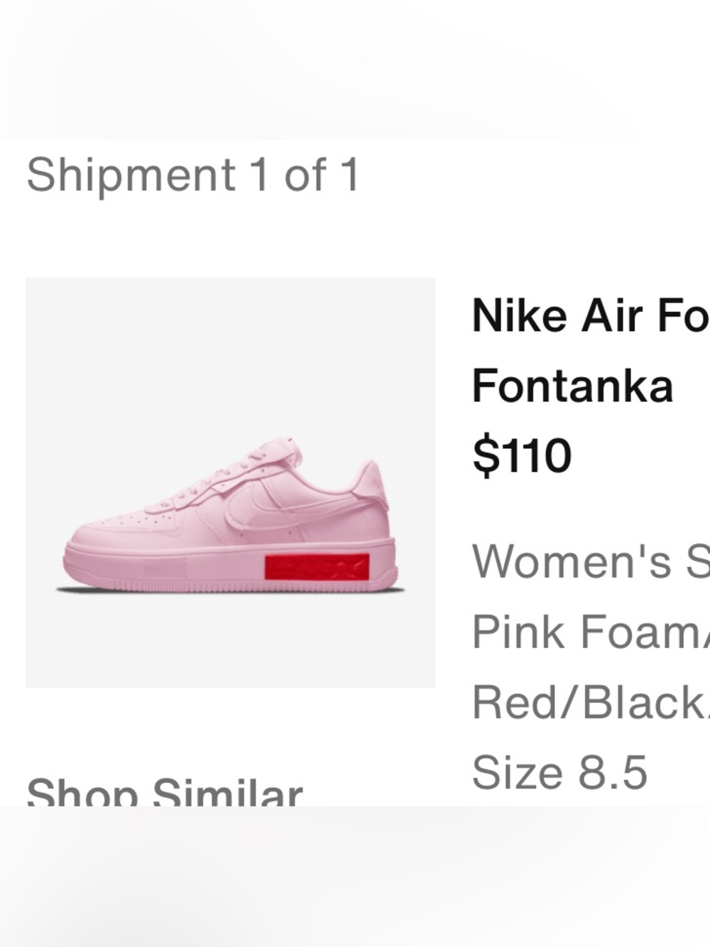 Nike AF1 Light Pink